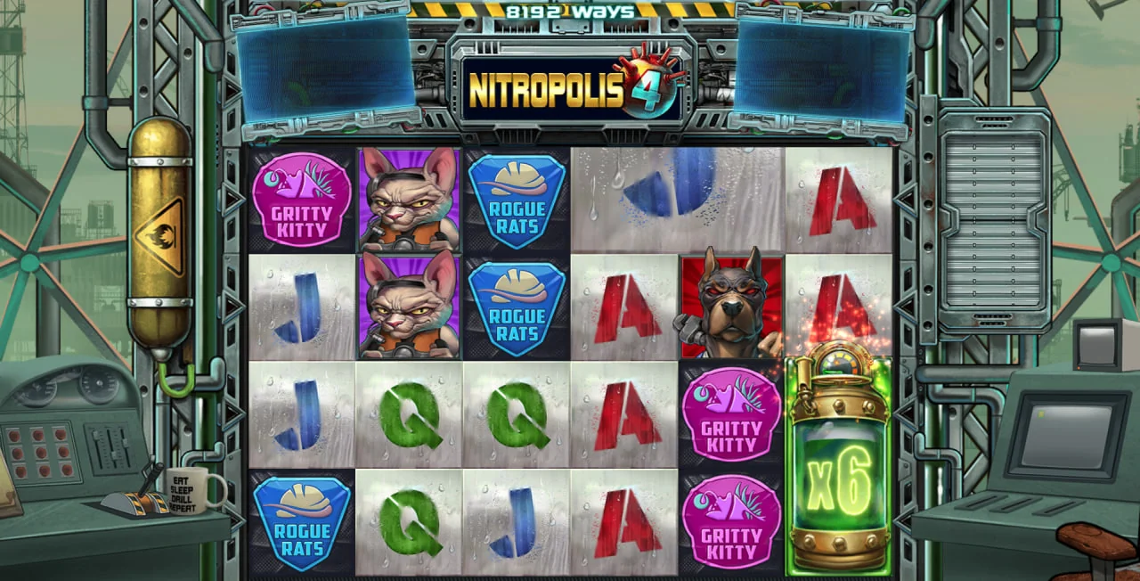 Nitropolis 4 by ELK Studios - background 5