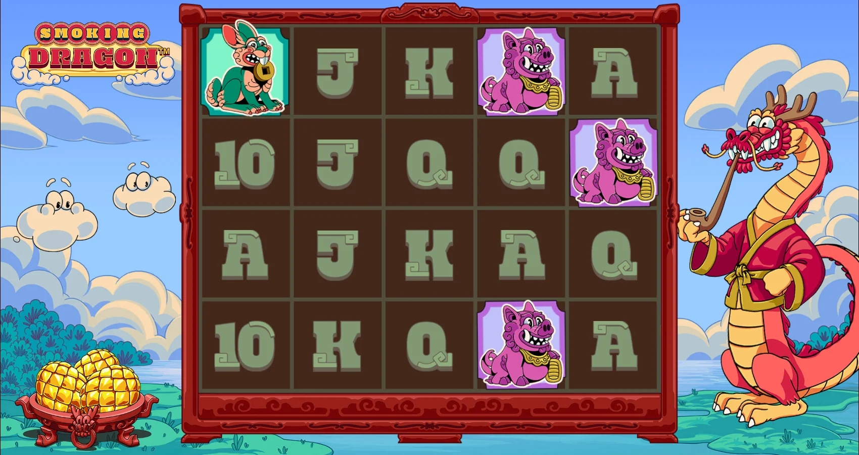 Smoking Dragon by Hacksaw Gaming - background 1