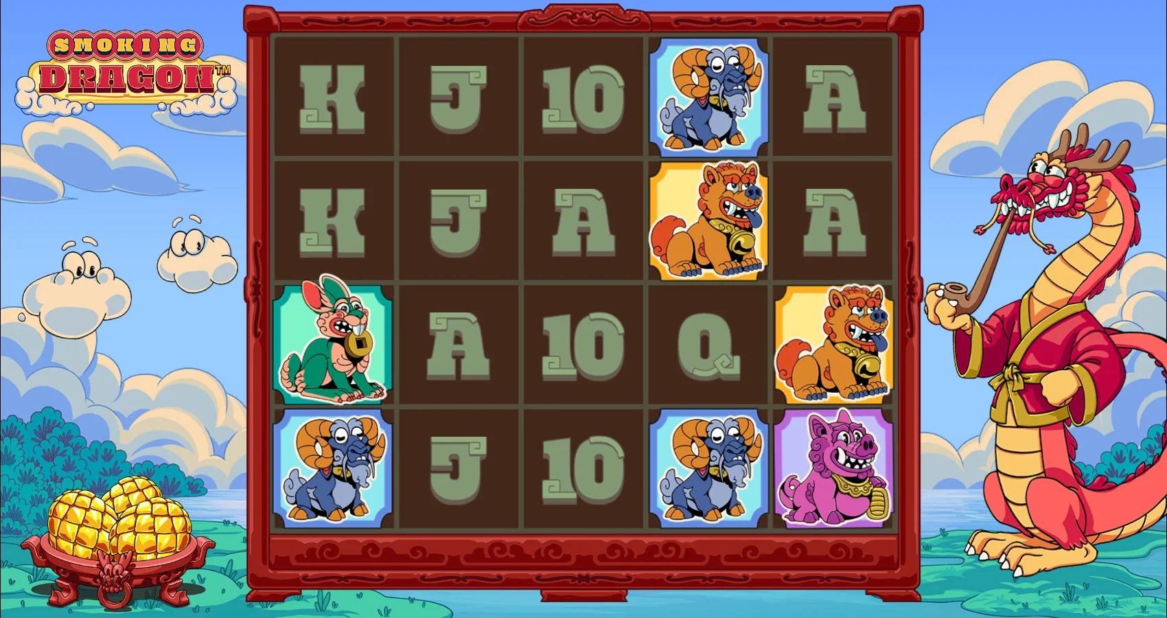 Smoking Dragon by Hacksaw Gaming - background 2