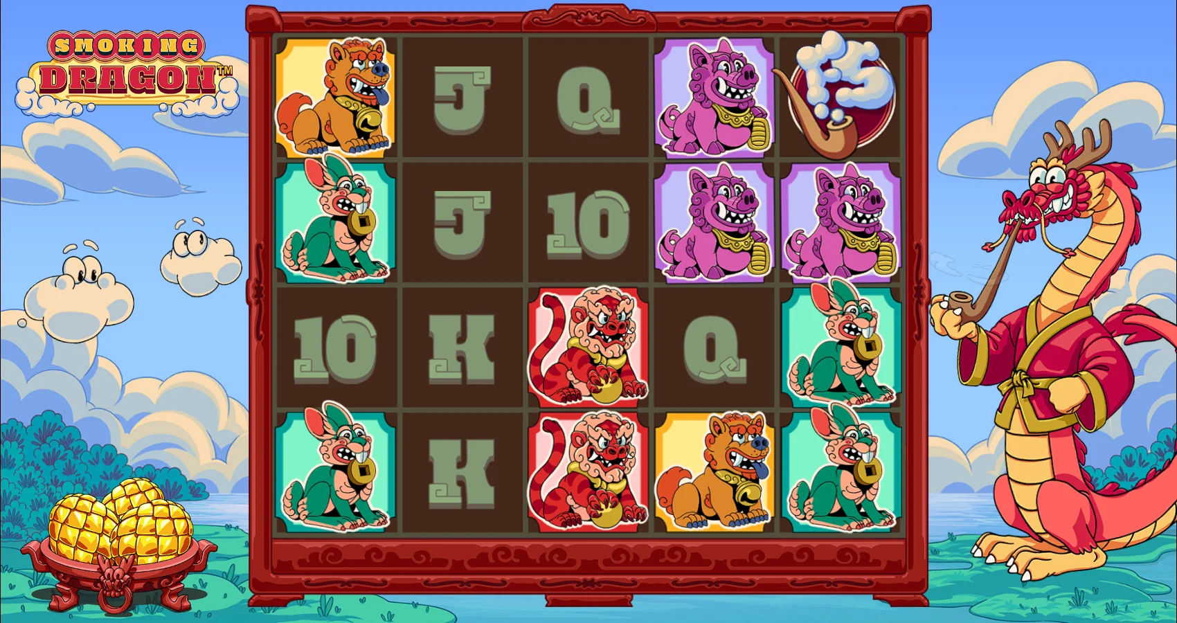 Smoking Dragon by Hacksaw Gaming - background 3