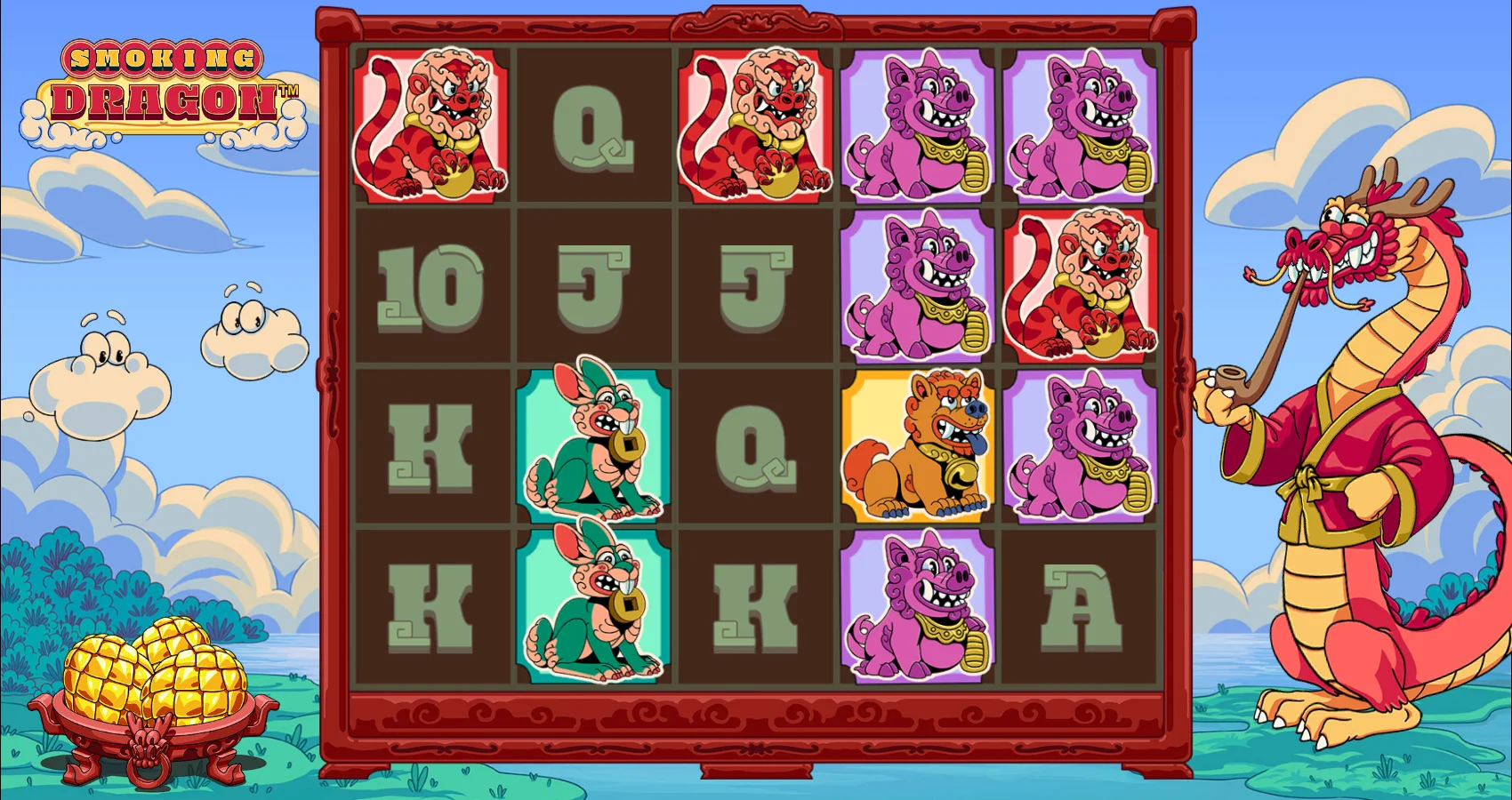 Smoking Dragon by Hacksaw Gaming - background 4