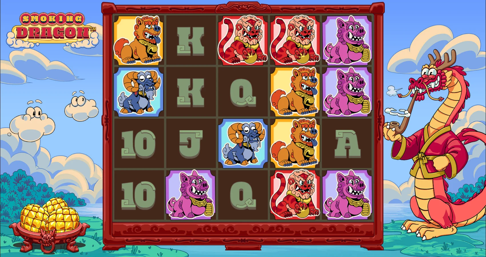 Smoking Dragon by Hacksaw Gaming - background 5