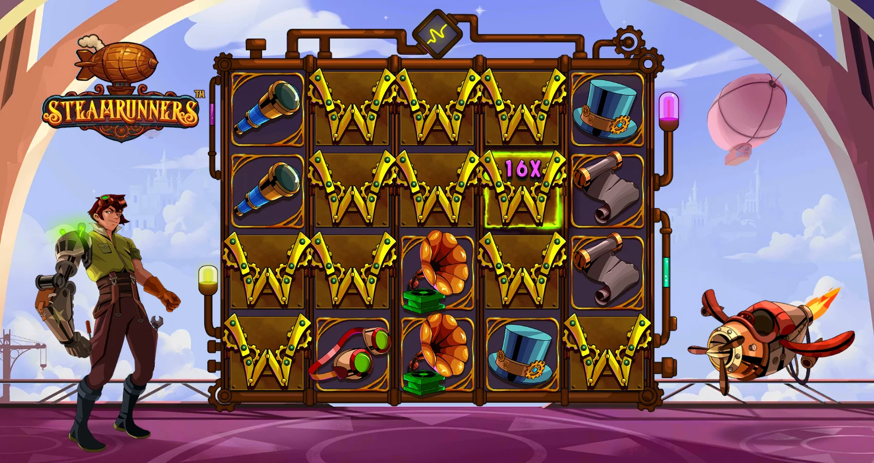 Steamrunners by Hacksaw Gaming - background 2