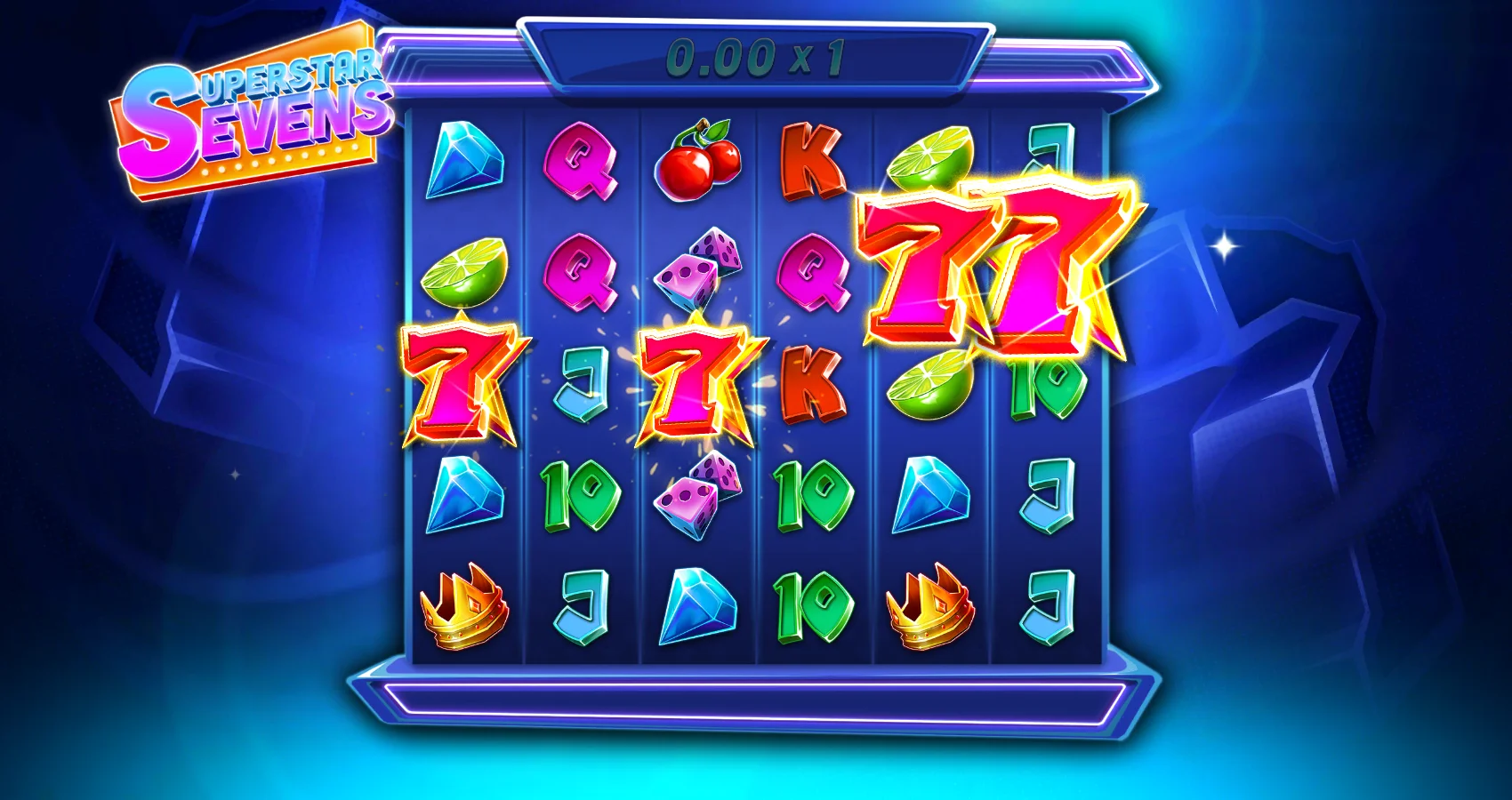 Superstar Sevens by Hacksaw Gaming - background 5