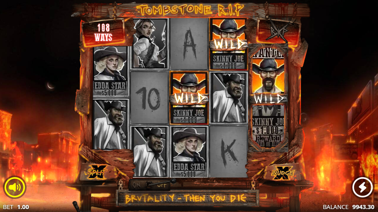 Tombstone RIP by Nolimit City screen 3