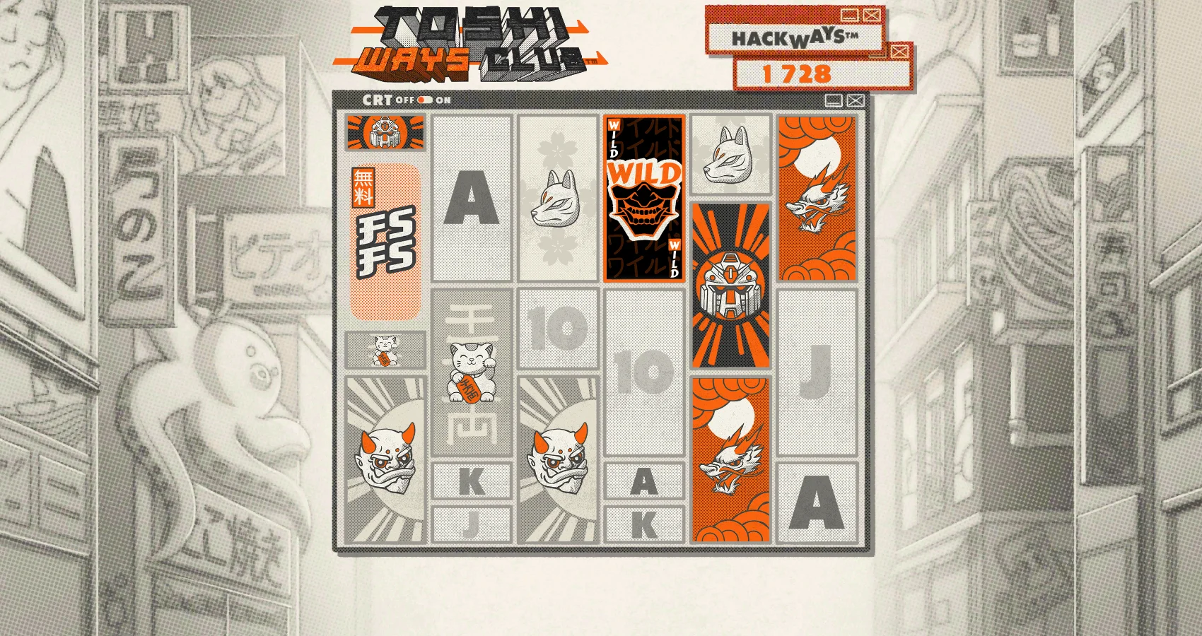 Toshi Ways Club by Hacksaw Gaming - background 2