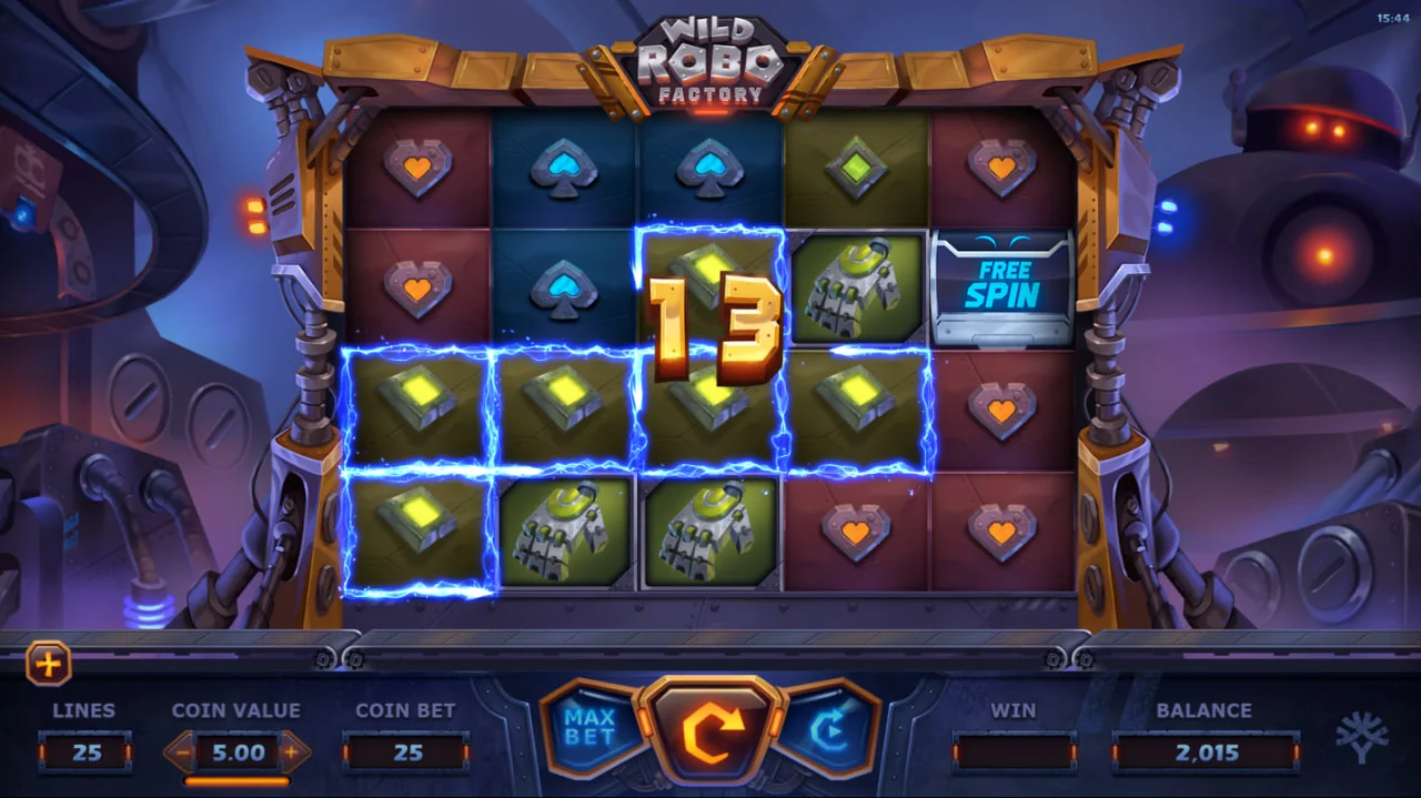 Wild robo factory by Yggdrasil Gaming - background 5