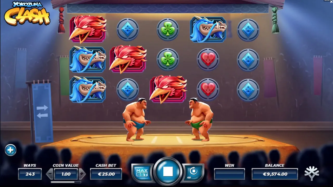 Yokozuna clash by Yggdrasil Gaming screen 1